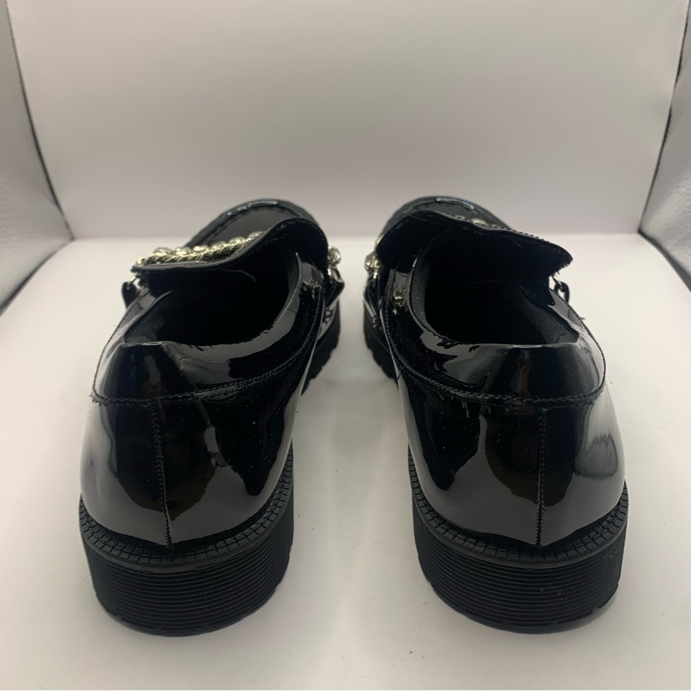 Steve Madden Taylar Loafer Black Size 5 Big Kid Girl Platform - Picture 5 of 7